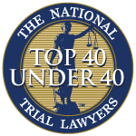 Top 40 trial lawyers badge
