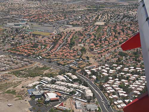 Las Vegas from an Airplane