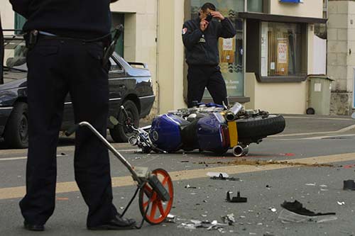 Motorcycle Wreck in Paradise
