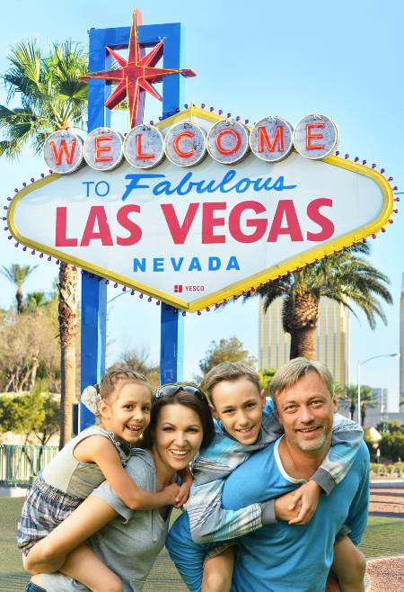 family in Vegas