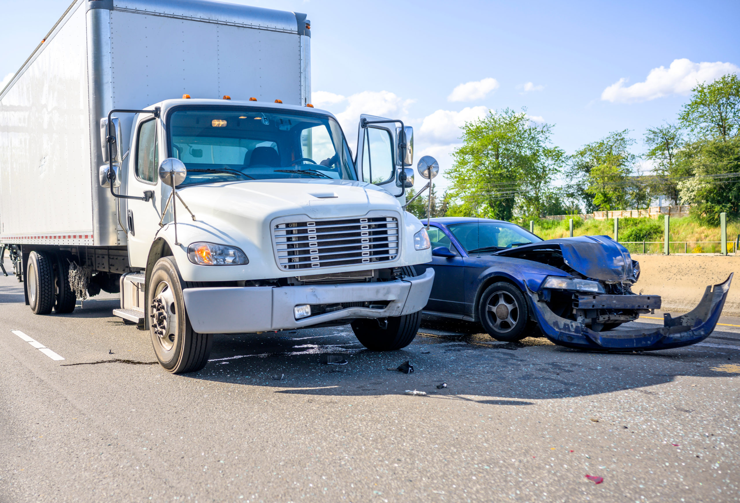 Collision of a Semi Truck