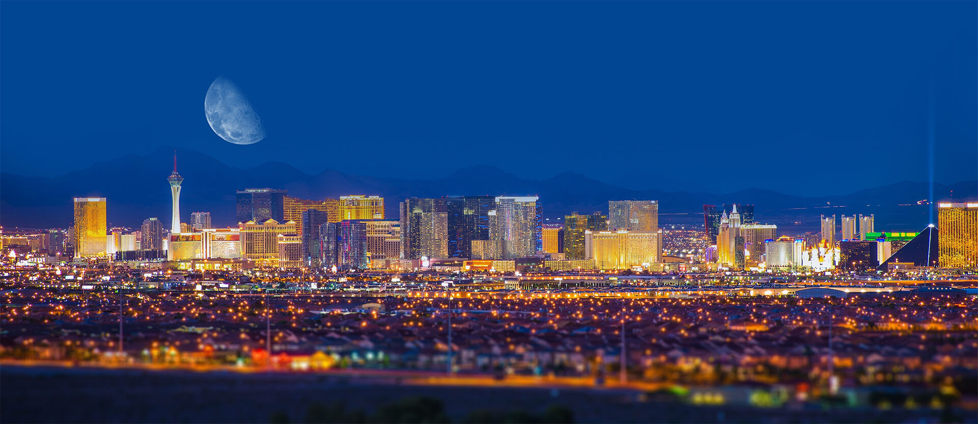Las Vegas city view at night
