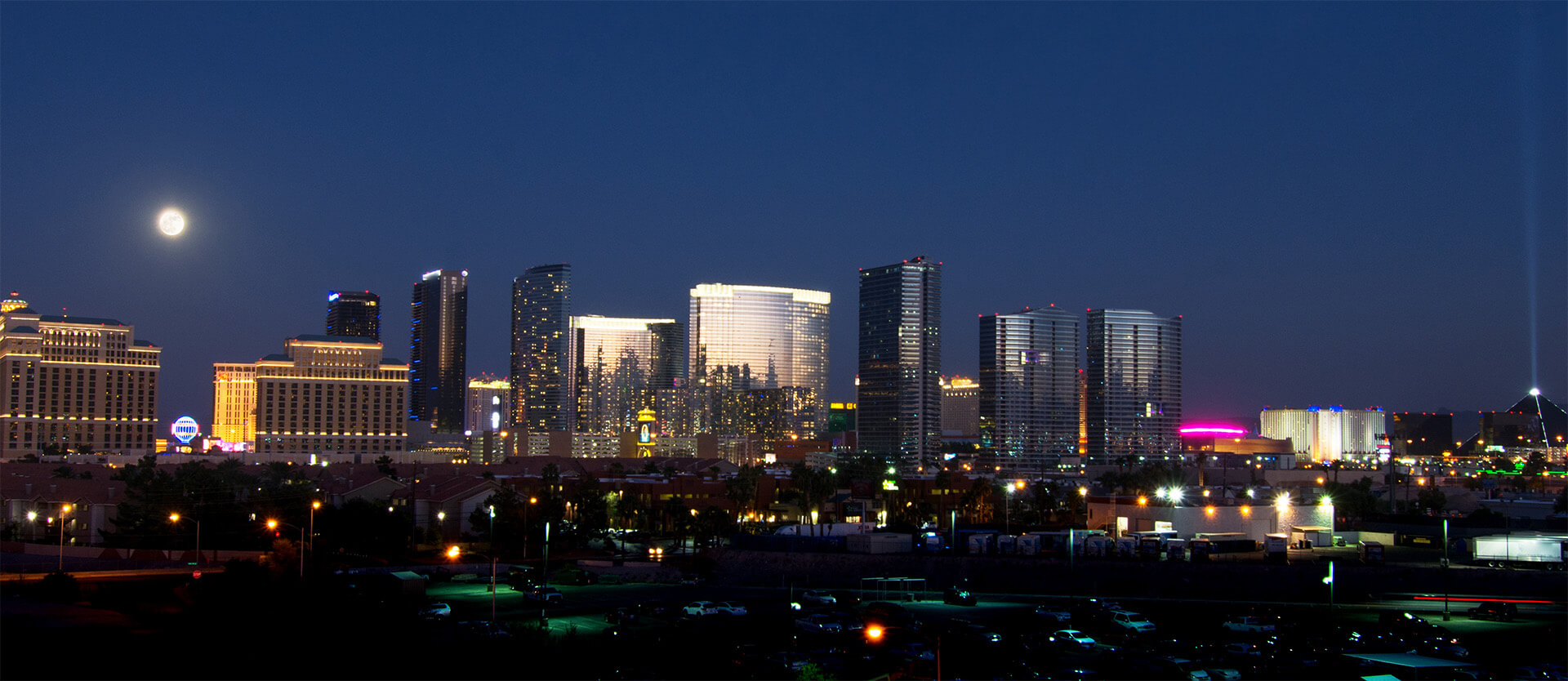 View of the Las Vegas Strip at night