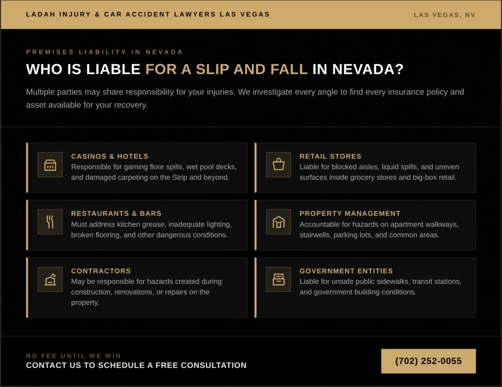 Who Is Liable for a Slip and Fall in Nevada?
